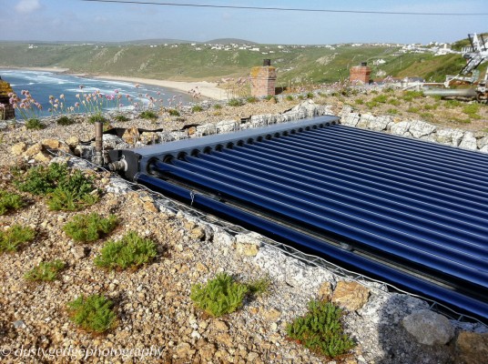 solar thermal - green roof